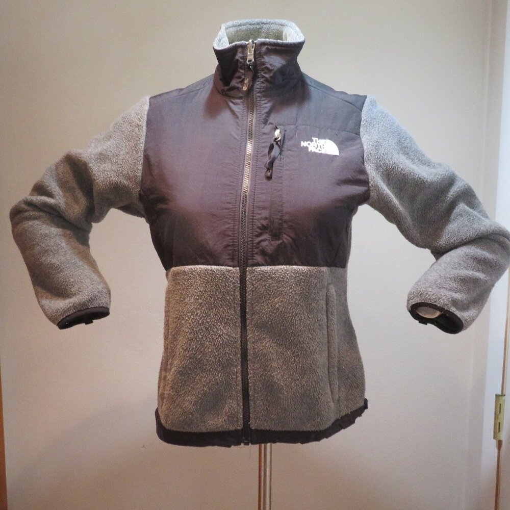 The North Face Gray Black Full Zip Fleece Jacket